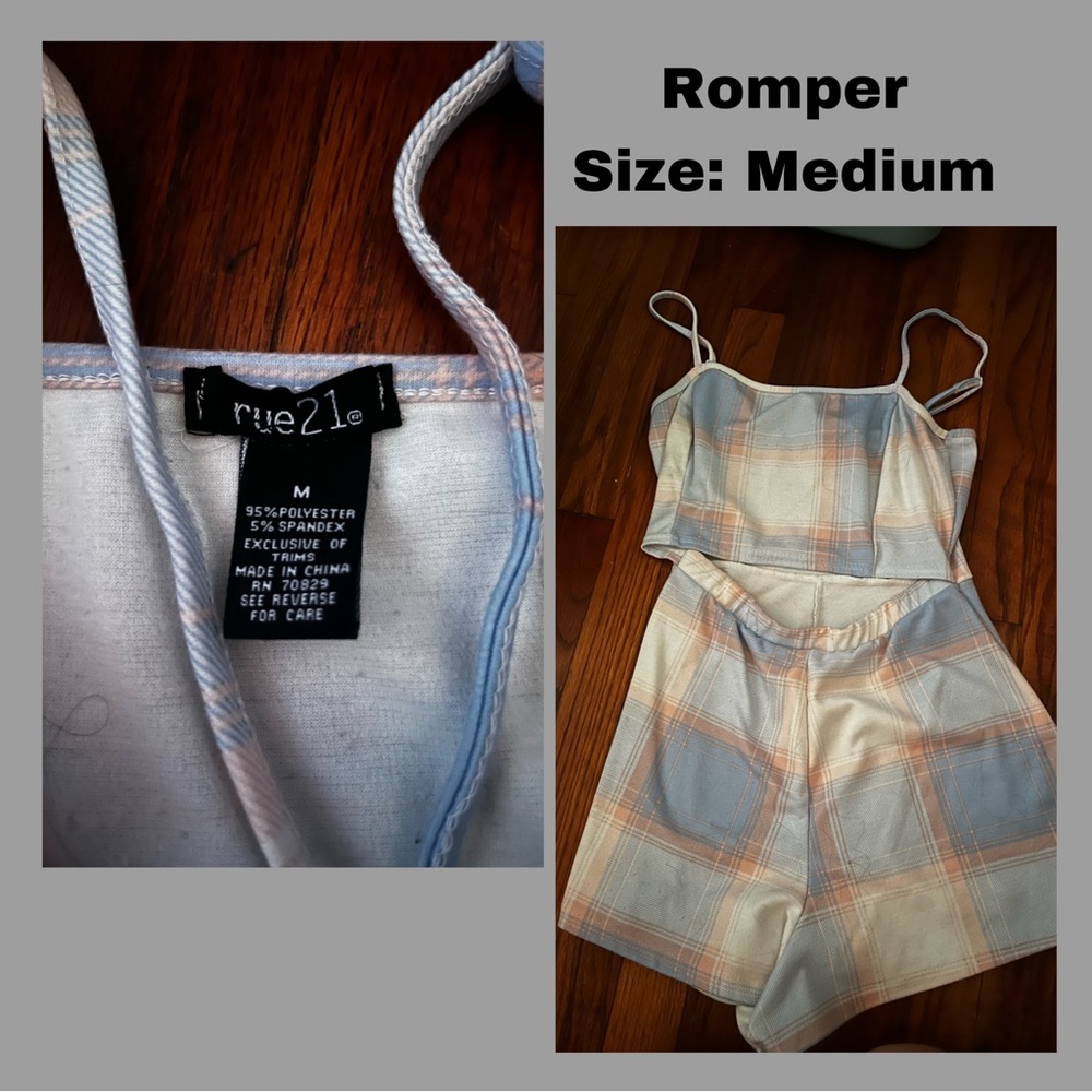 Cotton candy colored romper
